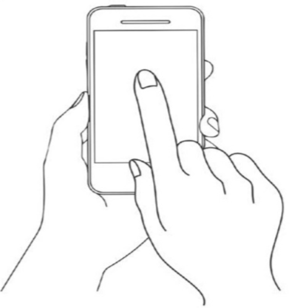 a user tapping the screen to change the focus